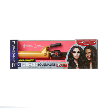 RED by Kiss Ceramic Tourmaline Curling Iron – 1¼' Barrel - ANNS BEAUTY SUPPLY